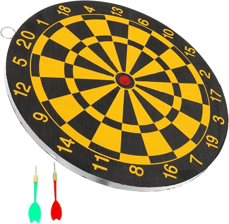 Double Sided Dart Board Indoor Outdoor Game For Family Activities And Birthday Parties - Image 1